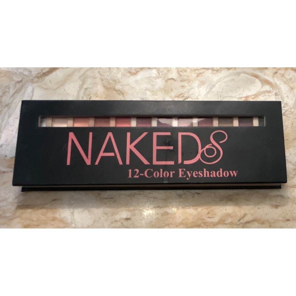 NAKEDS 12-Color Eyeshadow Palette Matte Pressed Powder White Beige Peach
